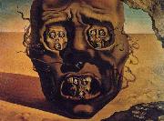 salvadore dali The Face of War painting